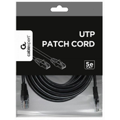 GEMBIRD PP12-7.5M/BK Mrezni kabl/ CAT5e UTP Patch cord 7/5m black