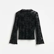 Reserved - Mrežasta bluza sa cvetnim dezenom