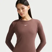 Nike Womens Tight Long-Sleeve Ribbed T-Shirt