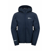 Otroška vodoodporna jakna Jack Wolfskin FLAZE mornarsko modra barva