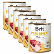 Konzerva Brit Paté & Meat Chicken 6x800 g