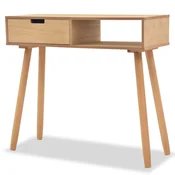 Vidaxl Konzolna mizica iz masivne borovine 80x30x72 cm