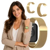 Pašček za Huawei Watch Fit 5/5 PRO, kovinski pašček zlate barve, močan