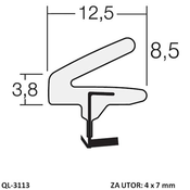Tesnilo za notranja vrata QL-3113 belo