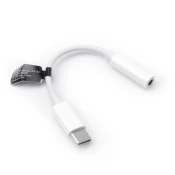 OEM AUX-adapter tipa C (moški) na 3,5-mm priključek (ženski) BOX, bel