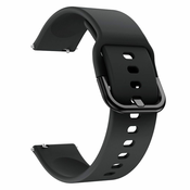 BStrap Samsung Galaxy Watch Active 2 40/44mm Silicone pašček, Black