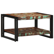 Višebojni stolic za kavu 70x50x38 cm puno drvo obradeno