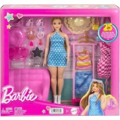 MATTEL Mattel, Barbie Set za Pomerjanje z Manekenko in Dodatki, Modra, (21582570)