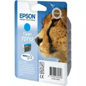 EPSON T0712 (C13T07124022), originalna kartuša, azurna, 5,5ml, Za tiskalnik: EPSON STYLUS DX7000F, EPSON STYLUS D78, EPSON STYLUS DX4000, EPSON