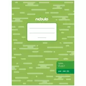 Nebulo: spenjen nečrtan zvezek A4 80-32