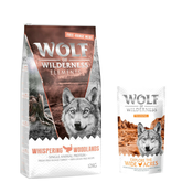 12kg Wolf of Wilderness + 100g Snack Explore the Wide Acres piletina gratis! - Whispering Woodlands puretina iz slobodnog uzgoja (monoprotein)