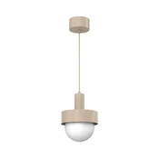 Lestenec na vrvici CANAN 1xE27/15W/230V premer 20 cm bež