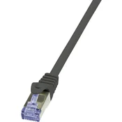 LogiLink RJ45 omrežni kabel CAT 6A S /FTP [1x RJ45 konektor - 1x RJ45 konektor] 7,50 m črna LogiLi