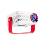 INF Prenosni domači projektor s 3D in WiFi, podpora 1080P, HDMI/USB/TF White+Red, (5000093921)