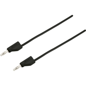 VOLTCRAFT Merilni kabel [vtikač 4 mm-vtikač 4 mm] 5 m črne barve VOLTCRAFT MSB-300 zložljiv drug v drugega
