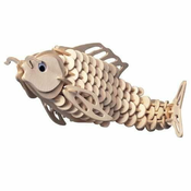 Woodcraft Lesena 3D sestavljanka krap