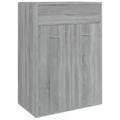 Vidaxl Omarica za čevlje siva sonoma 60x35x84 cm inženirski les