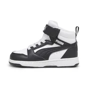 Puma Rebound V6 Mid Toddlers Sneakers, White, Size 22, Shoes