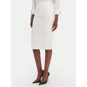 Elisabetta Franchi Ravno krilo GO-159-61E2-V360 Écru Regular Fit
