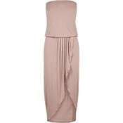 Womens Powder Pink Bandeau Dress