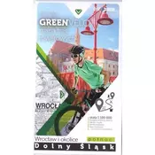 shumee Vroclav in okolica, severni del. Spodnja Šlezija. Turistični zemljevid kolesarskih poti. Ne samo Green Velo. Euro Pilot