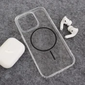 Maska Mag Case Clear Slim za iPhone 16 Pro Max crna