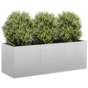 Vidaxl vidaXL Cvetlični lonec 120x40x40 cm pocinkano jeklo