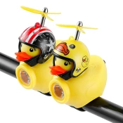 Luči za kolo + hupa, račka s čelado, 130lm, 800mAh, 6000K, 2 dizajna (mix)
