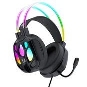 WOZINSKY Wozinsky WSG-1118 žične gaming slušalke z mikrofonom in RGB osvetlitvijo - črna
