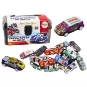 slomart Set resorik avtomobilčkov v kovčku LEAN TOYS, 25 kosov + podloga