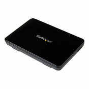 StarTech.com 2.5in USB 3.0 External SATA III SSD Hard Drive Enclosure with UASP - Portable External USB HDD with Tool-less Installation (S2510BPU33) - storage enclosure - SATA 6Gb/