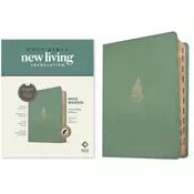 NLT Wide Margin Bible, Filament Enabled (Leatherlike, Sage Green Palm, Indexed, Red Letter)