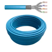 CAT 6A S-FTP installation cable, 500 MHz Eca (LSZH-1), AWG 23/1, 50 m, sx, blue