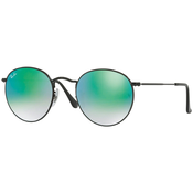 RAY-BAN Round Naočare za sunce 0RB3447 002/4J50, Crno-zelene