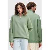 Bombažen pulover Lacoste zelena barva, SH7759