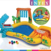 INTEX Intex Napihljiv bazen Dinosaur Play Center 249x191x109 cm 57444NP, (21002594)