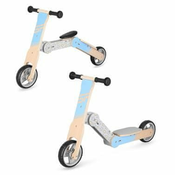 Spokey Woo rIDE MULTI - Leseno otroško kolo in skuter v enem, modra
