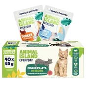 shumee ANIMAL ISLAND Mešanica fileja purana/bele ribe 40x85g