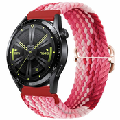 BStrap Elastic Nylon pašček za Garmin Venu 2 Plus, strawberry