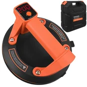 Northix Električni vakuumski prisesek 200 mm z LCD zaslonom, 200 kg, baterija 1200 mAh