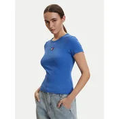 Tommy Jeans Majica DW0DW17881 Modra Slim Fit