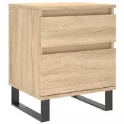 Vidaxl vidaXL Nočna omarica, hrast sonoma, 40x35x50 cm, material na osnovi lesa