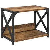 Vidaxl Stojalo za tiskalnik Star les 44 x 26 x 31,5 cm Konstruiran les