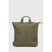 Pamucni ruksak Vans boja: zelena, veliki, bez uzorka
