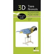 Kartonski 3D model za sastavljanje Fridolin - Papiga