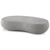 Casa Padrino luxury garden table gray 160 x 103 x H. 32 cm - Garden coffee table in fiberglass reinforced concrete - Garden & patio furniture - Luxury quality