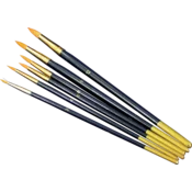 Set čopičev za konture - 6 delni - pointed, 6 pcs/pack, sizes 2,4,6,8,10,12