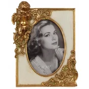 Casa Padrino baroque picture frame cream/gold 16.8 x H. 21.7 cm - Antique style picture frame - Living room decoration - Desk decoration - Decoration accessories in baroque style