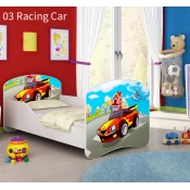 Dječji krevet ACMA s motivom 160x80 cm 03-racing-car