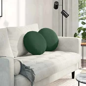 Jastucici za sjedenje 2 pcs Tamnozelena O 40 cm Kordura tekstil
